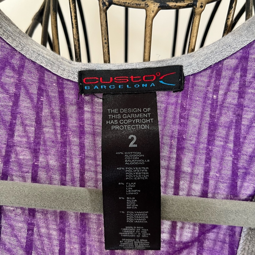 Custo Barcelona size 2 Mixed media tank - Picture 3 of 5